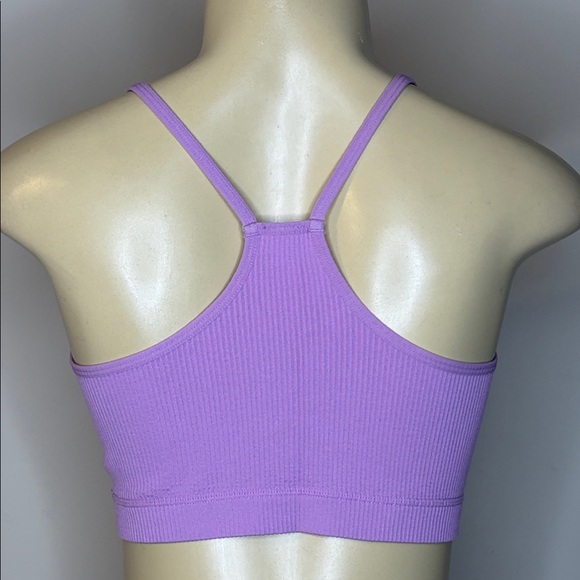 Colsie Lavender Ribbed Bralette Size L - Picture 3 of 6